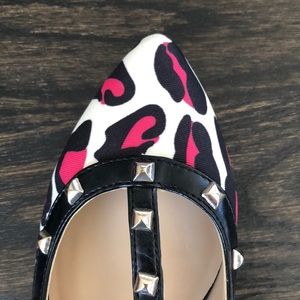 BCBGeneration Shoes - BCBG Studded Punk Leopard Flats Size 6 BCBGeneration Shoes - BCBG Studded Punk Leopard Flats Size 6